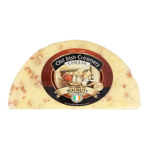 Сир 57.6% з волоським горіхом Чеддер Old Irish Creamery кг