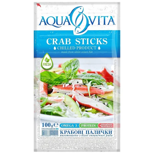 Крабові палички Aqua Vita охолоджені 100г