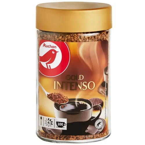 Кава Ашан Gold Intenso розчинна 200г