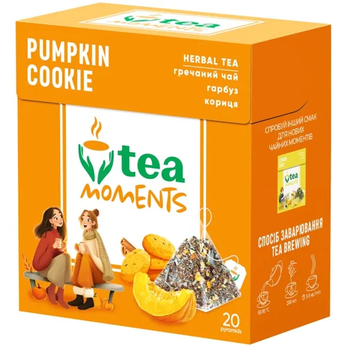 Чай гречано-трав'яний Tea Moments Гарбузове печиво 1,8г*20шт