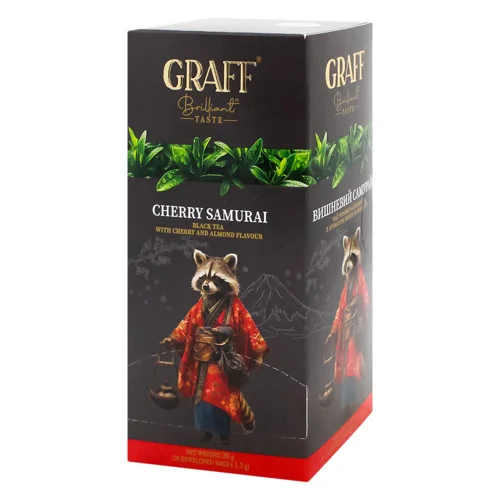Чай чорний Graff Cherry Samurai 1,5г*20шт