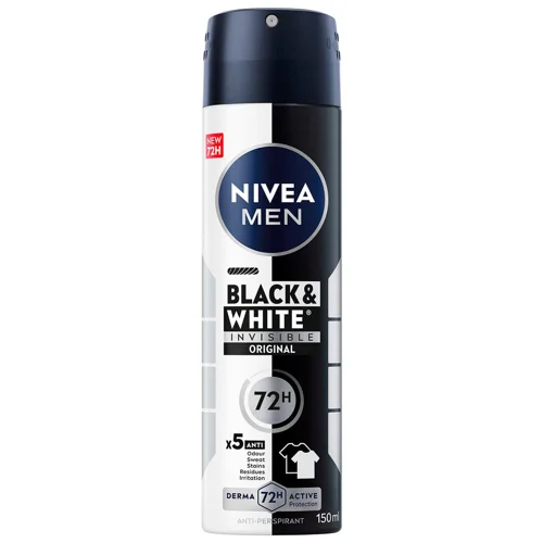 Антиперспірант аерозольний Nivea Men Black&White Invisible Original 150мл