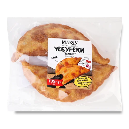 Чебуреки Заморожені Смажені М'ясні Макей м/у, 135г