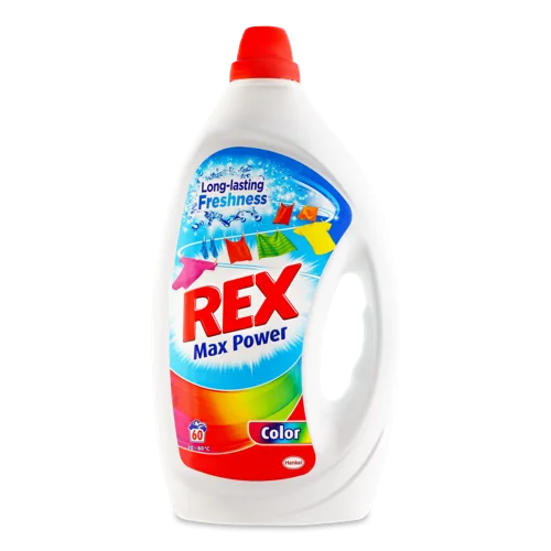 Засіб для Прання Рідкий Концентрований Color Max Power Rex, 3л