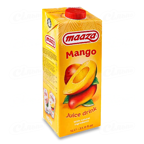 Напій соковий Maaza «Манго» негазований тетра, 1л