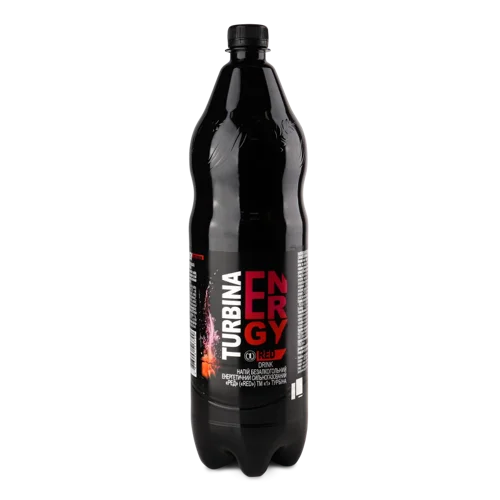 Енергетичний Напій Безалкогольний Сильногазований Red Turbina ТМ '1', п/пл 1.5л