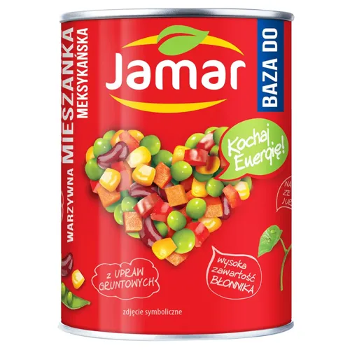 Консерва Суміш овочів мексиканська в залізній банці Джамар 380г
