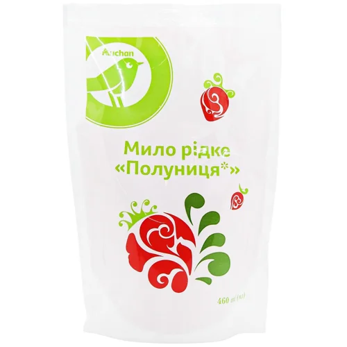 Мило рідке Auchan Полуниця 460мл