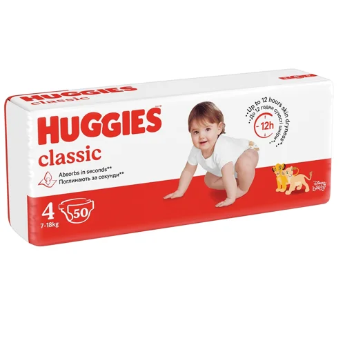 Підгузки Huggies Classic 4 7-18кг 50шт