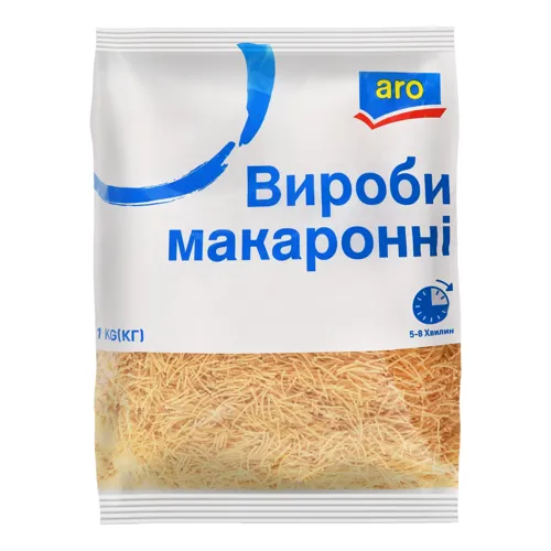 Вироби макаронні Вермішель коротка Aro м/у 1кг