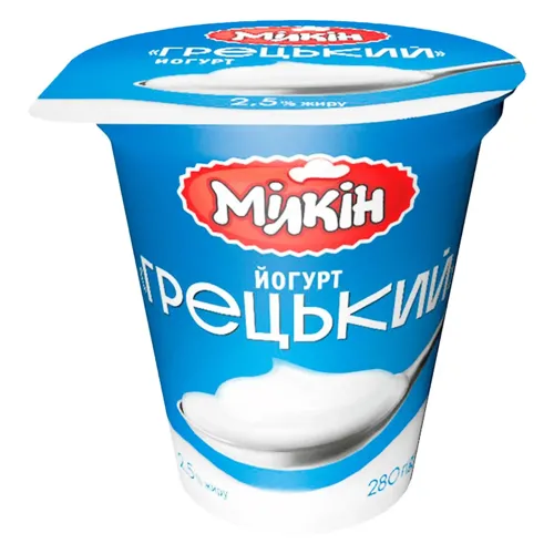 Йогурт Грецький 2,5% Мілкін 280г