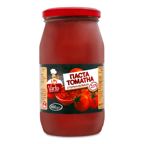 Томатна Паста Вищого Ґатунку 25%, С/Б, 460г