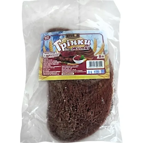 Грінки житні Kruton зі смаком яловичини 80г