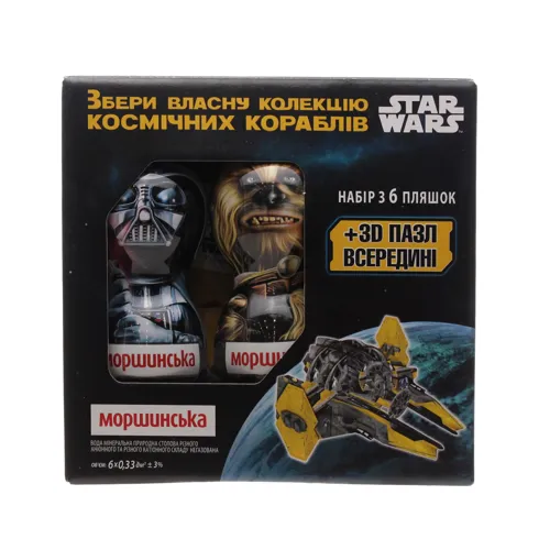 Набір вода мінеральна негазована Star Wars Моршинська + 3D пазл всередині