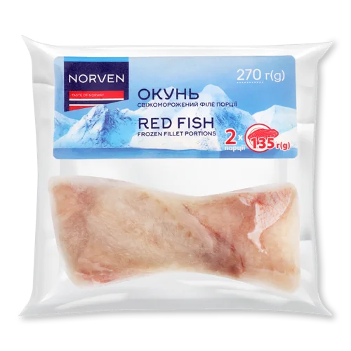 Філе Окуня На Шкірі Norven, Вищого Ґатунку, 2х135г