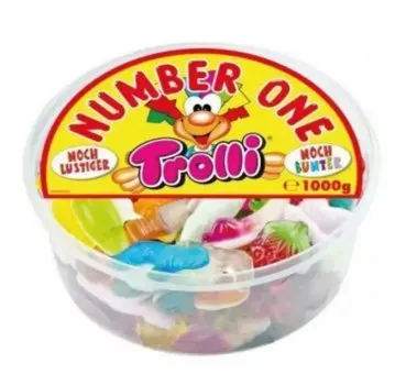Жувальні цукерки Trolli Number One 1000г