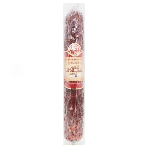 Ковбаса Фарро Парміджано сиров'ялена вищого сорту вагова