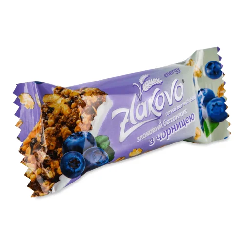 Батончик Злаково злаковий з чорницею,40г