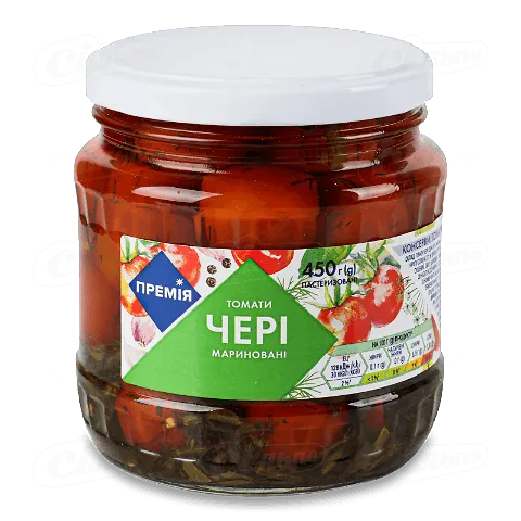 Томати черрі «Премія»® мариновані, 450г