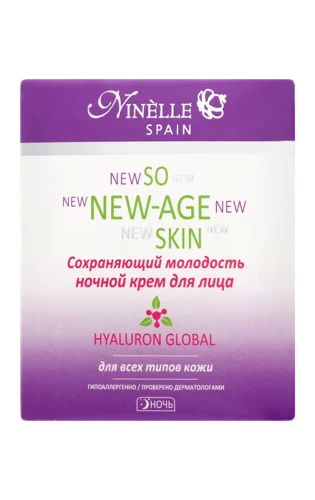 Крем Нічний Ninelle So New-Age Skin, Зберігаючий Молодість, 50мл