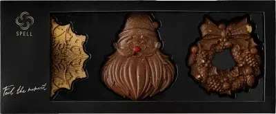Набір із трьох плиток шоколада Spell Новогодний сет 255г