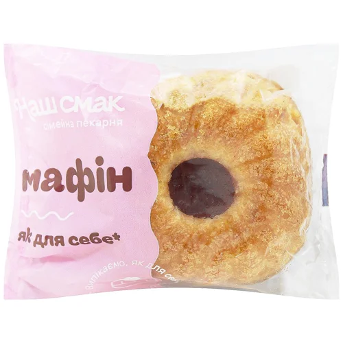 МАФІН З ВИШНЕВИМ ДЖЕМОМ ВАГ