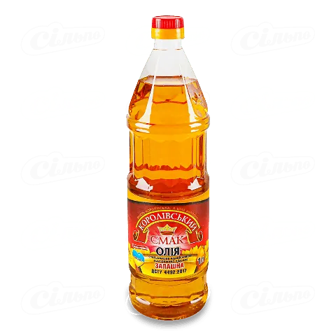 Олія соняшникова Королівський смак запашна нерафінована, 1л