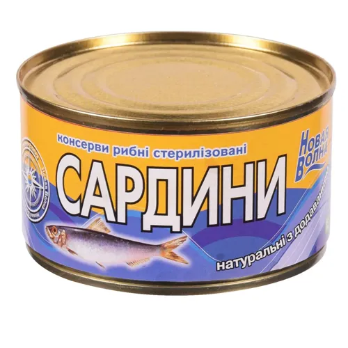 Сардина Нова хвиля №5 з додаванням олії 240г
