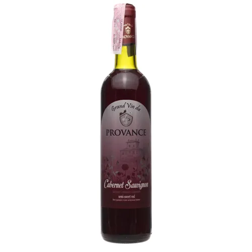 Вино 0.75л 9-12% червоне напівсолодке Вино Cabernet Sauvignon Grand Vin du Provance
