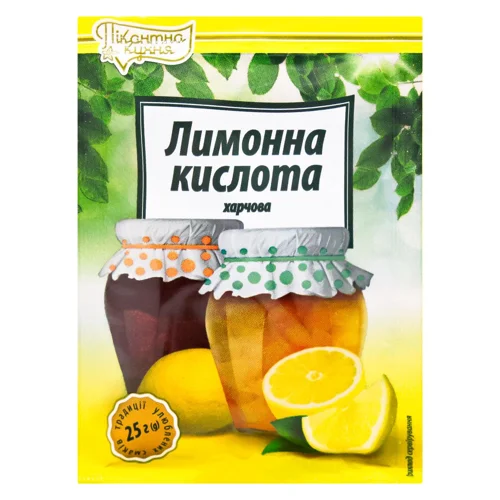 Лимонна кислота Пікантна Кухня 25г