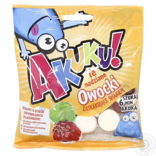 Цукерки Jutrzenka Akuku! Ягідки 90г
