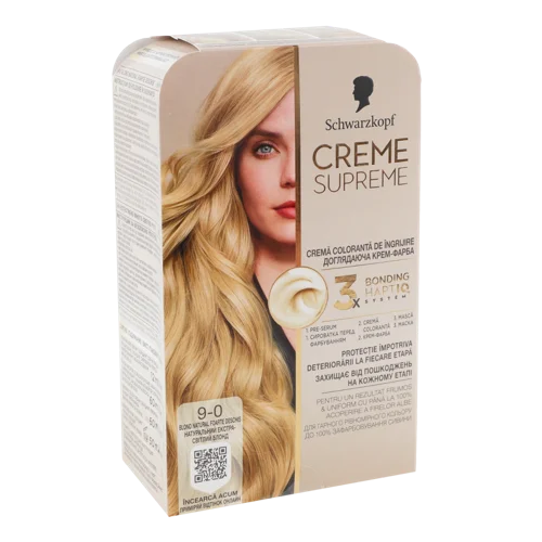 Крем-фарба Для Волосся Creme Supreme №9-0 Schwarzkopf, 1шт