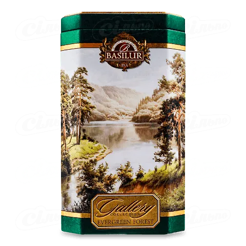 Чай зелений Basilur GC Evergreen forest у скляній банці, 100г