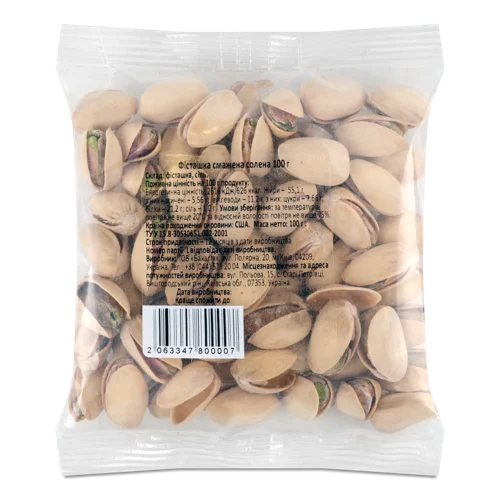 Фісташка Смажена Солена, ТОВ Бакалія, м/у 100г