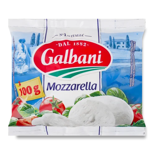 Сир Моцарела 45% Свіжий Galbani, в/ґ, 100г