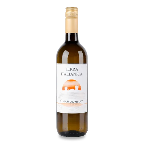 Вино Біле Сухе Chardonnay В/Ґ Terra Italianica, 0.75л, 11.5%