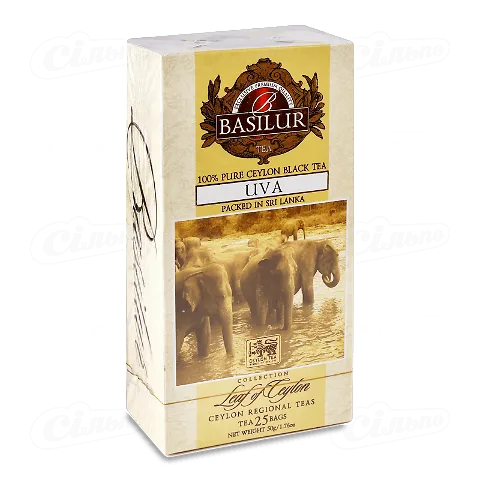 Чай чорний Basilur Uva без конверту, 25*2г/уп