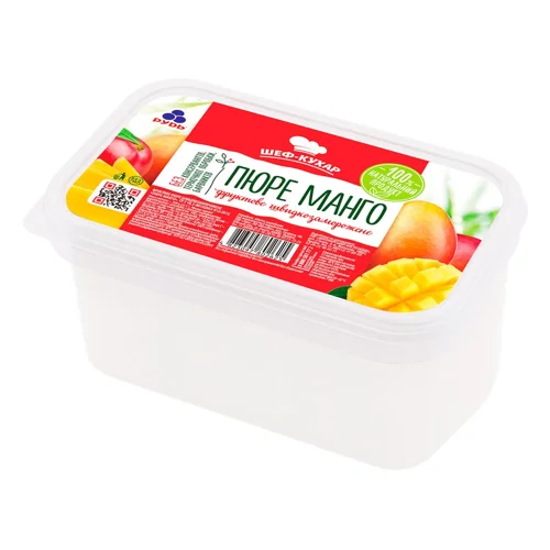 Пюре манго Рудь Шеф-кухар фруктове швидкозаморожене 500г