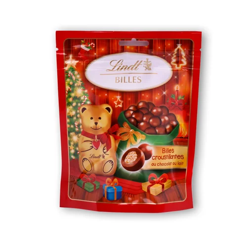 Кульки Lindt хрусткі з молочного шоколаду 120г