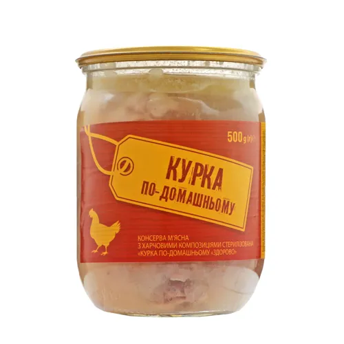 Консерва м'ясна «Курица по-домашнему» стерилізована