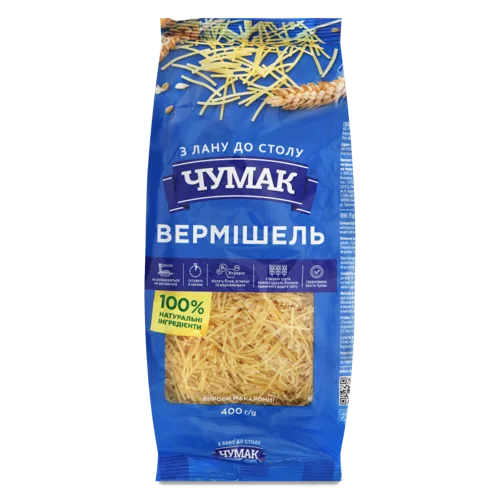Вермішель Вищого Ґатунку Чумак, м/у 400г