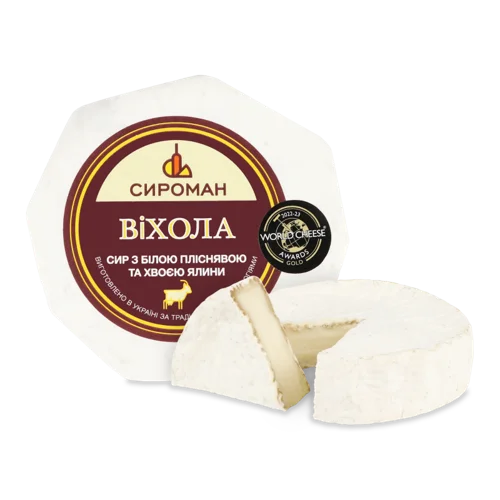 Сир М'який З Білою Пліснявою Та Хвоєю Ялини Віхола Сироман, 29.68% кг