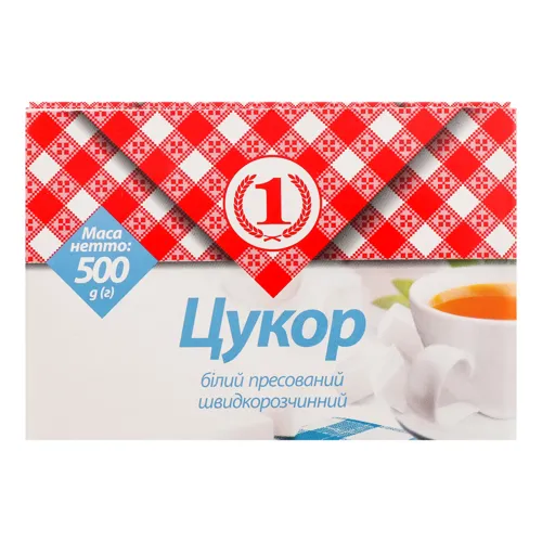Цукор білий пресований швидкорозчинний №1, 500г