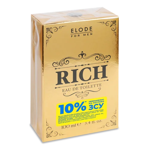 Вода Туалетна Чоловіча Rich Elode, 100 мл, з/б