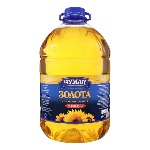 Олія соняшникова рафінована Золота Чумак 5л