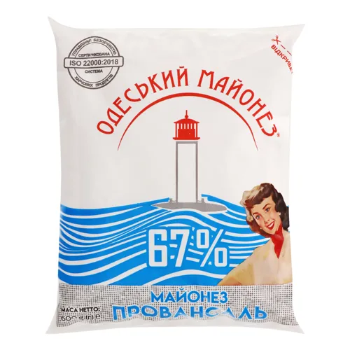 Майонез 67% Провансаль Одеський майонез м/у 600г