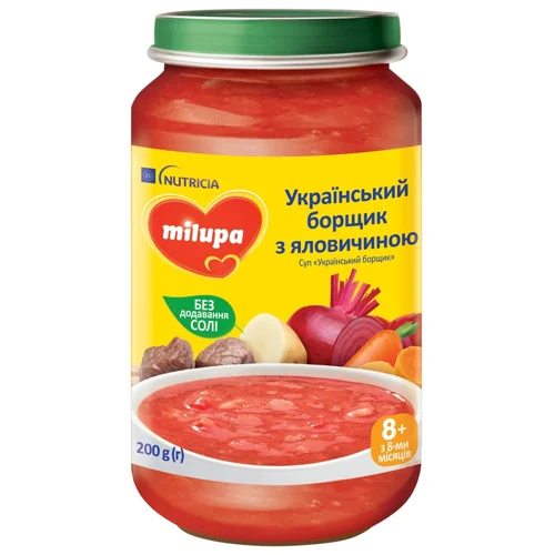 Суп Milupa Український борщик з яловичиною 200г