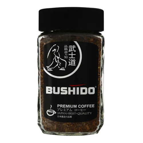 Кава натуральна розчинна Black Katana Bushido 100г