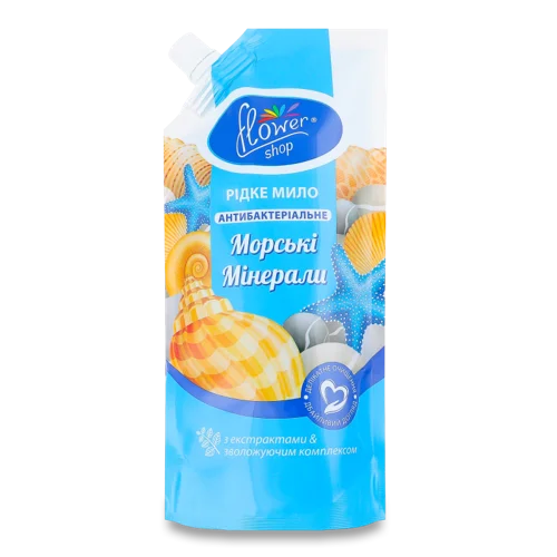Мило Рідке Антибактеріальне Морські Мінерали Flower Shop, 300мл