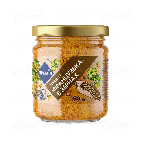 Гірчиця «Премія»® Французька в зернах, 190г